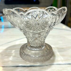 BEAUTIFUL EAPG Vintage Pressed Glass PEDESTAL COMPOTE Fruit Bowl Style